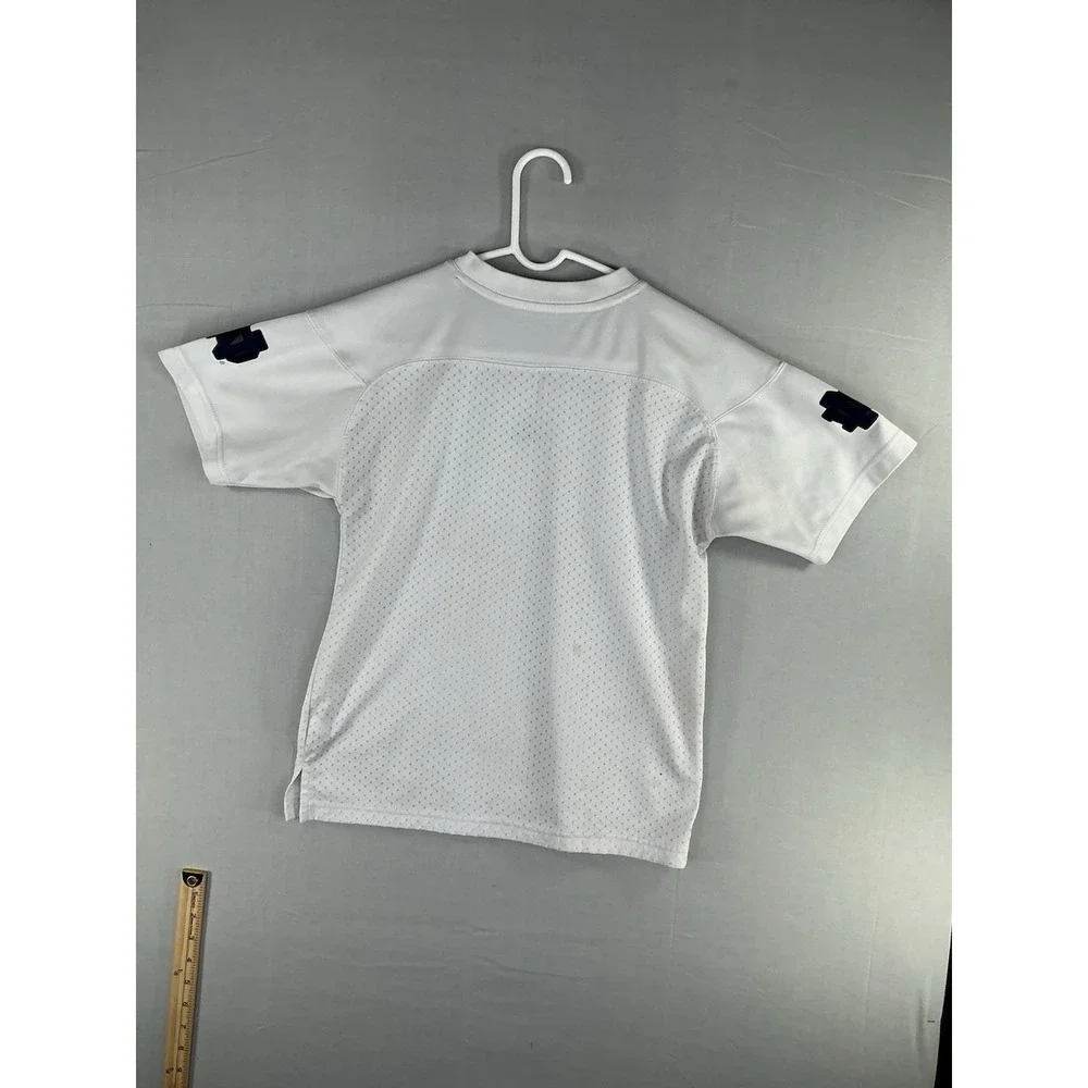 Adidas Youth Soccer Jersey White Short Sleeve Climacool Size M (10–12)
